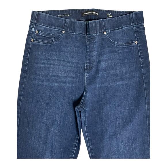 Liverpool for Nic+Zoe Jeans Women's 10/30 Blue Ankle Skinny Stretch Denim - Picture 2 of 5